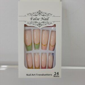 Press On Long Nails 24 Pieces